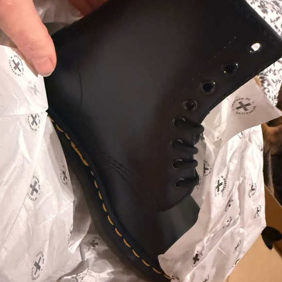 NWT-Dr. Martens Air Wair/Doc Marten boots /black combat boots/lace up/vintage/ - Picture 8 of 11